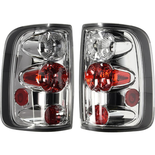 SPEC-D TUNING FORD F150 Style Chrome Clear ALTEZZA Tail Light Lamp Pair