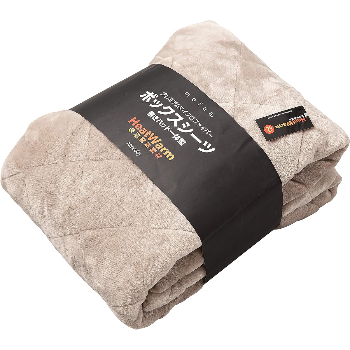 AQUA (Aqua) mofua Fitted Sheet Bed Pad Integrated Double Winter Gray Gray +2℃ Heatwarm Warm Sheet Mattress Cover Mofua Premium Microfiber Moisture-wicking and heat-generating material Easy to install Rubber all around Keeps the look clean Padded sheet Ma