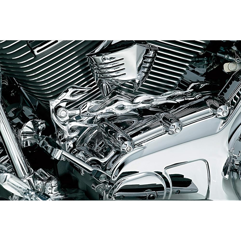 Kuryakyn 1072 Frame Shift Linkage for 1980-2019 Harley Davidson Motorcycle, Chrome