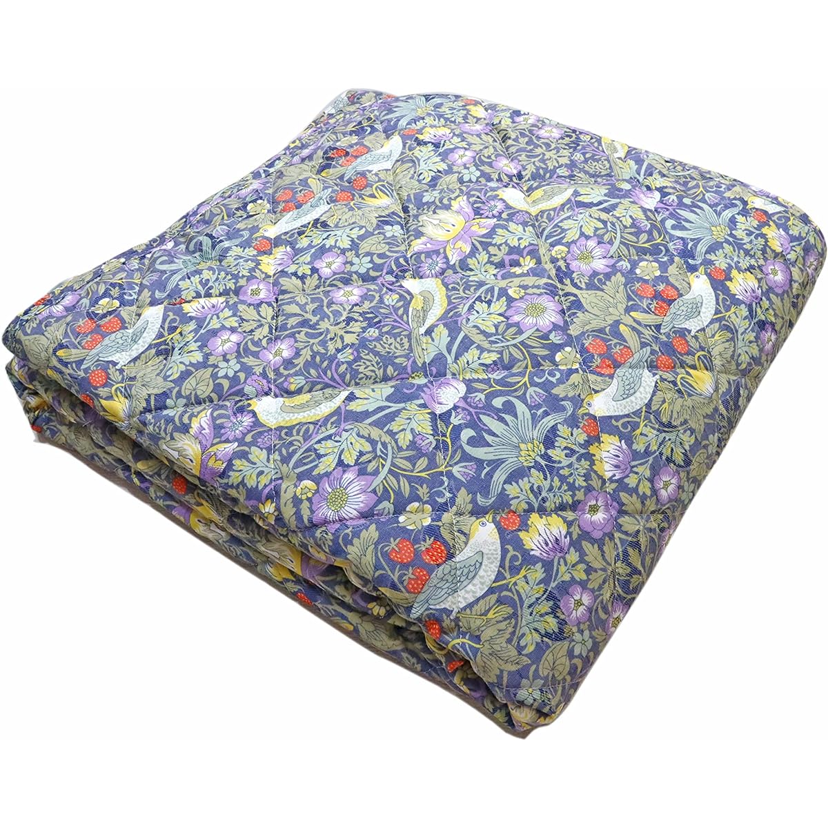 Romance Kosugi Strawberry Thief Multi Cover Square Blue