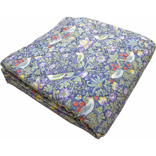 Romance Kosugi Strawberry Thief Multi Cover Square Blue