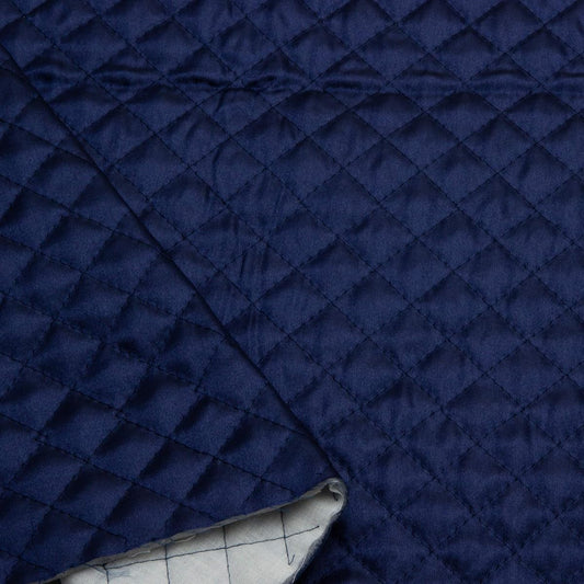 Cosmo Textile Satin Quilting Fabric Width 110cm x 9m Cut Off Navy Blue AQ1500-118-9M Kindergarten Entrance Crafts/Handmade Supplies