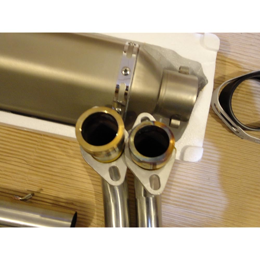 asiaparts.jp YZF-R25 Full Exhaust Muffler/Titanium Silencer Fake/Stainless Steel Exhaust Pipe/Stainless Steel Silencer