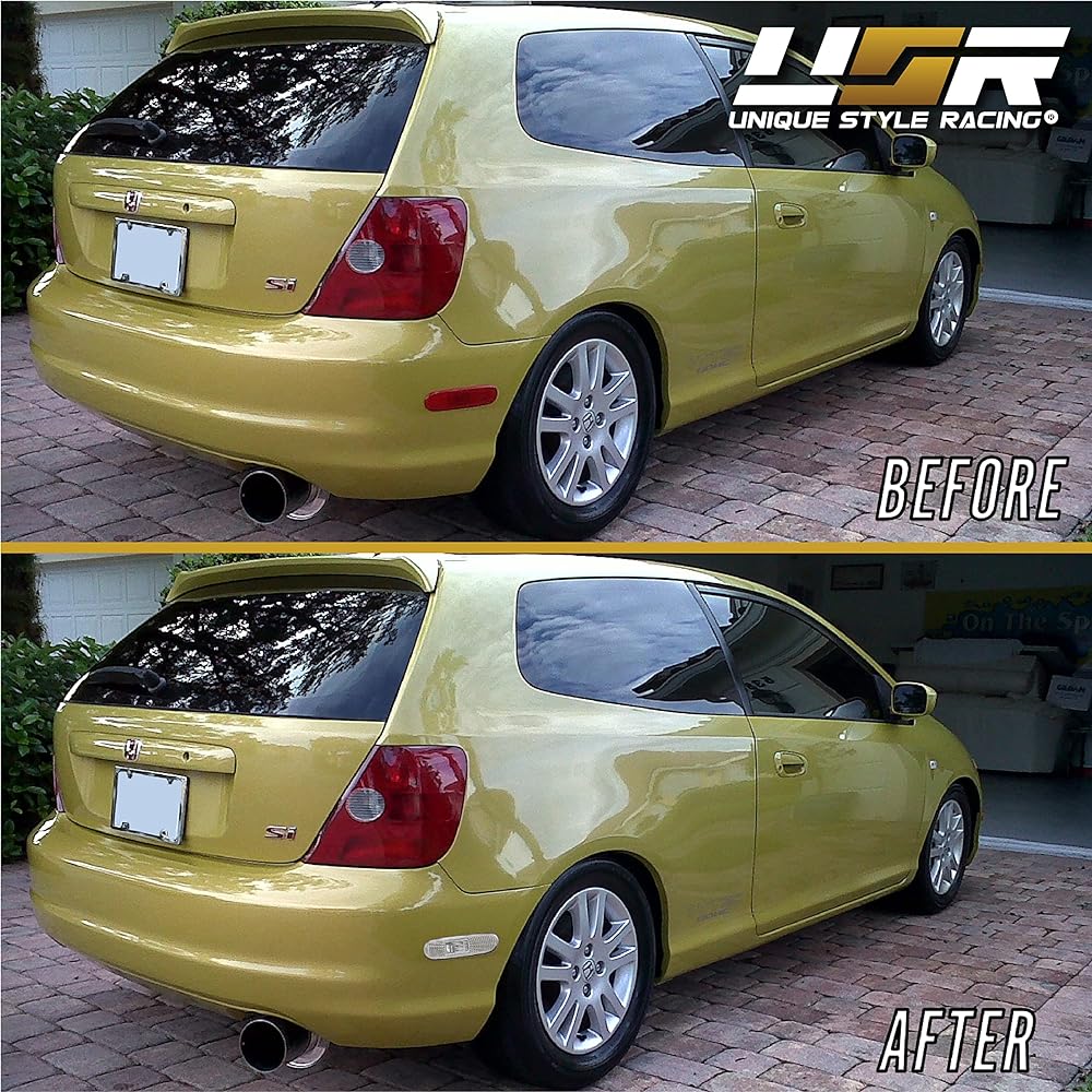 DEPO 2002-2005 Honda Civic SI EP3 / EP 3 Door Clear Front Bumper Side Marker Light