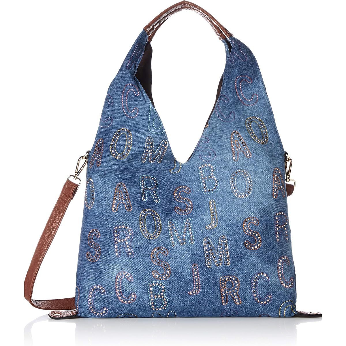 [Fiore] Decoration Denim Triangle Semi Shoulder 8260 JY8260-A