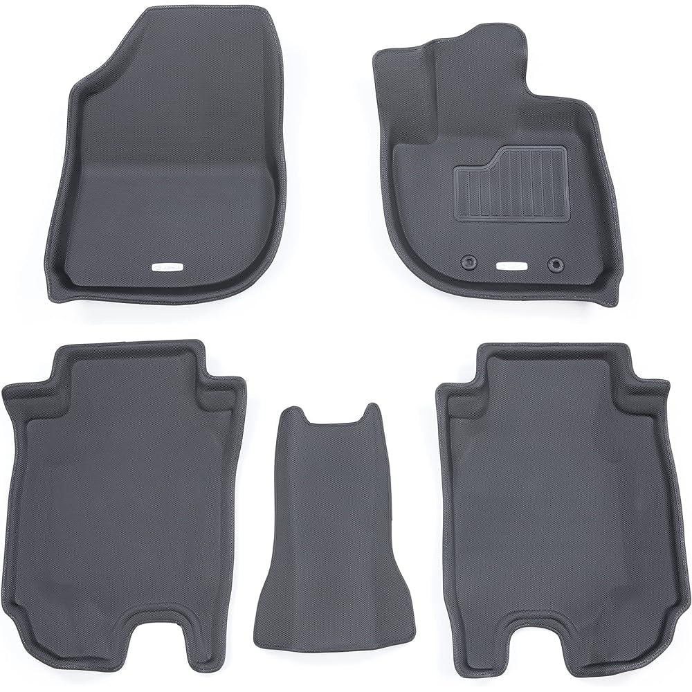Clazzio Floor Mat 3D Type 1 Car Set Vezel/Vezel Hybrid (e:HEV) 2WD Vehicle RV3/RV5 R3/5~ Standard Type Black EH-2012 [5CEHB2012K]