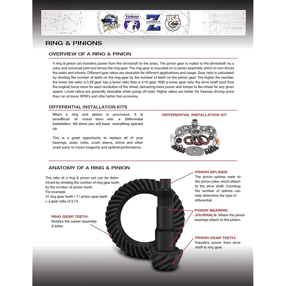 YUKON GEAR & Axle YG GM8.5-342 3.42 Ratio Ring & Pinion Gear Set