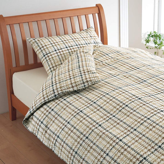 nishikawa [Nishikawa] Duvet cover, double, made in Japan, washable, 100% cotton, organic cotton, easy to put on and take off, does not shrink even after washing, check zipper on both sides, Nishikawa Cotton Farm, Brown NC31 212237291