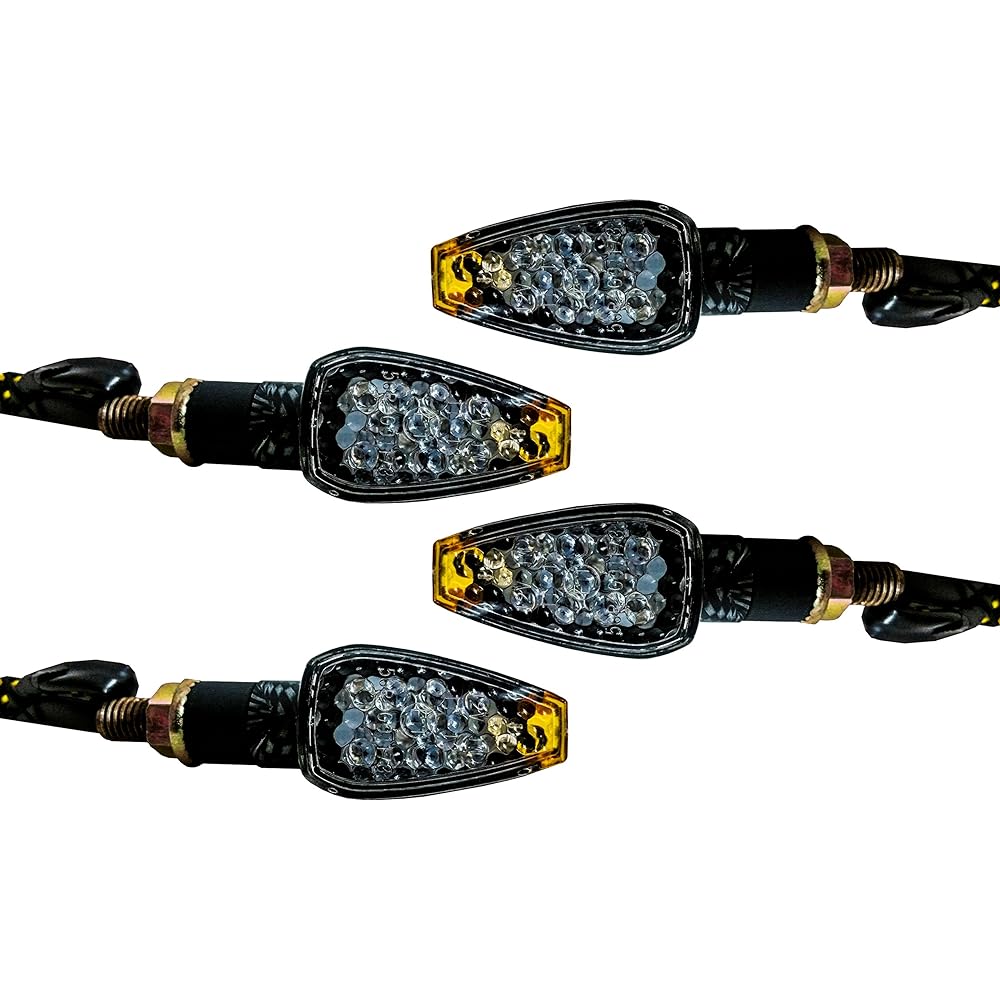 Carbon blinker LED dual sports motorcycle light brin cartress 4 pieces.