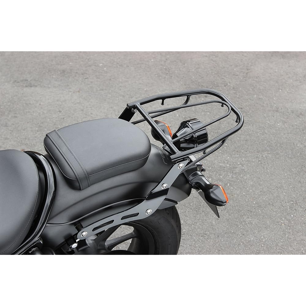 Kijima Motorcycle Bike Parts Rear Carrier Black '17~ Rebel 250 Rebel 500 [2020 Rebel 250 Compatible] HONDA 210-249