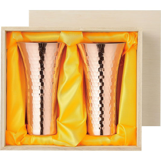 Asahi Specialty Copper Cup Pure Copper Beer Cup 380ml 2PC Set Gift Set Gift Package Specifications