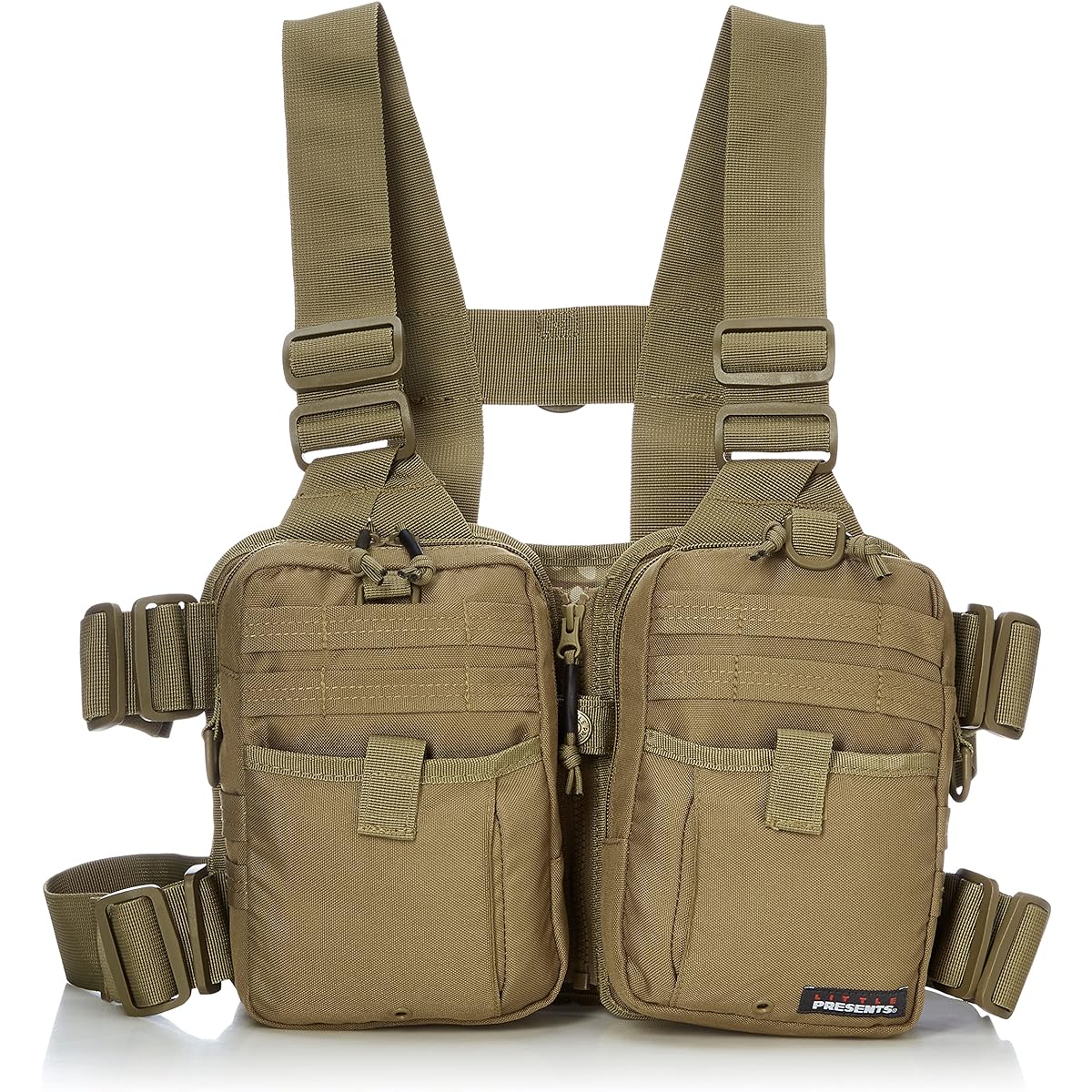 LITTLE PRESENTS Strap Vest Neo V-23 Khaki Free