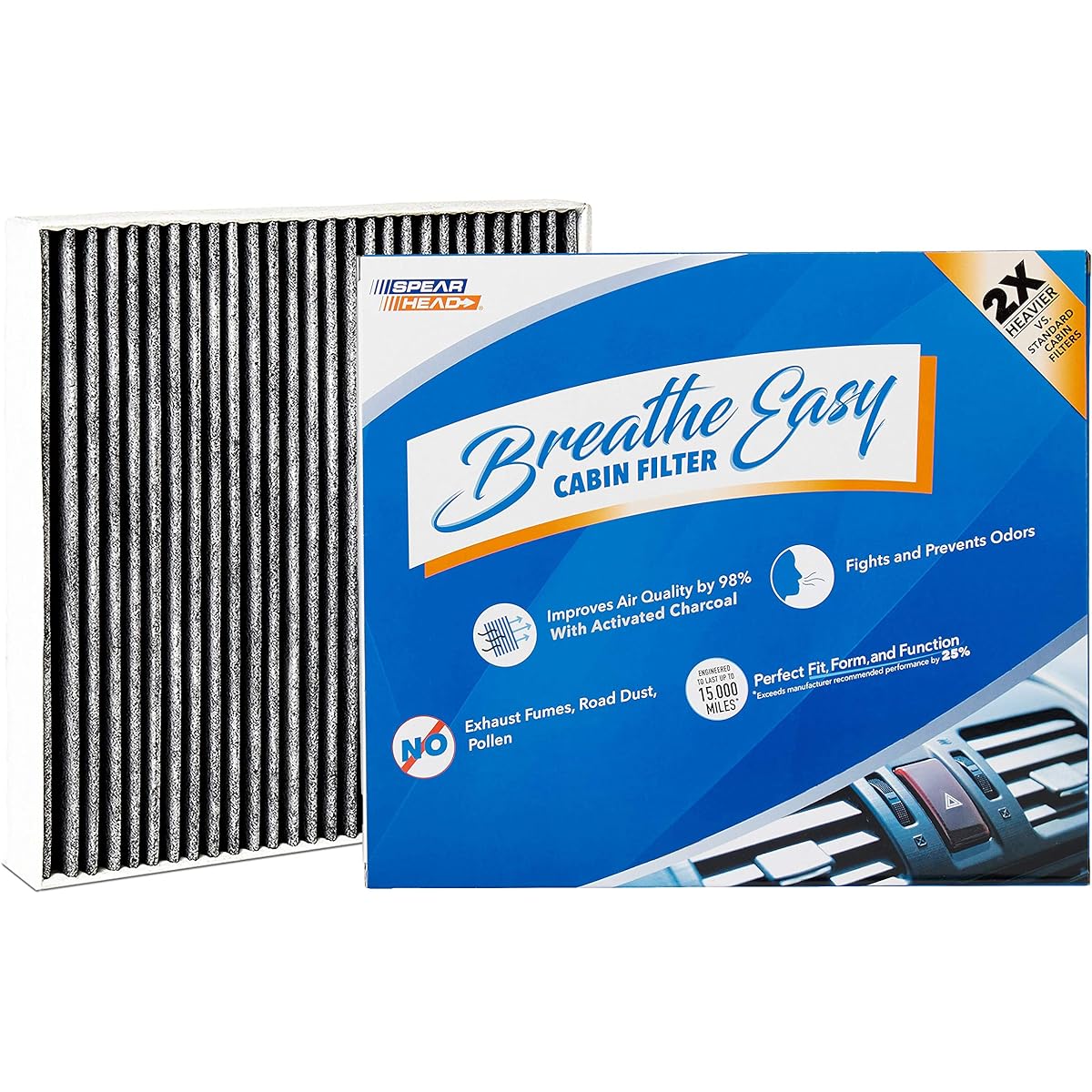 SPEARHEAD Premium Breeze Eye Cabin Filter Up to 25%Long life Activated carbon (Be-809)
