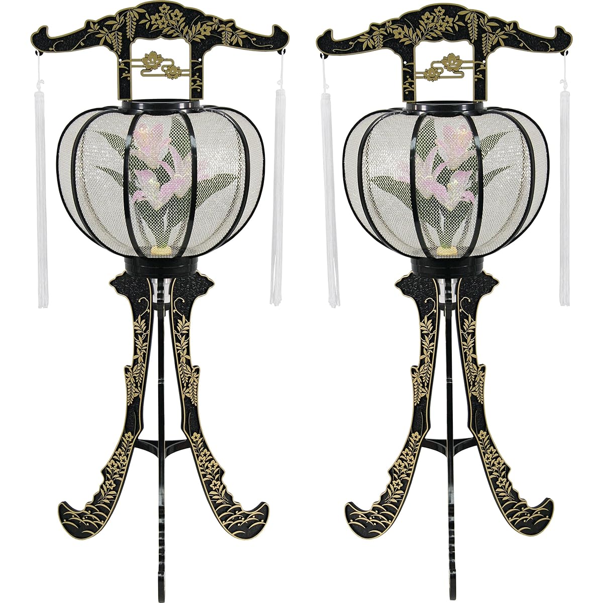 LED Lantern Luminous Matsuyama Light Black 1121205 Set of 2