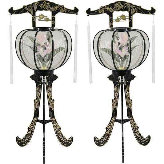 LED Lantern Luminous Matsuyama Light Black 1121205 Set of 2