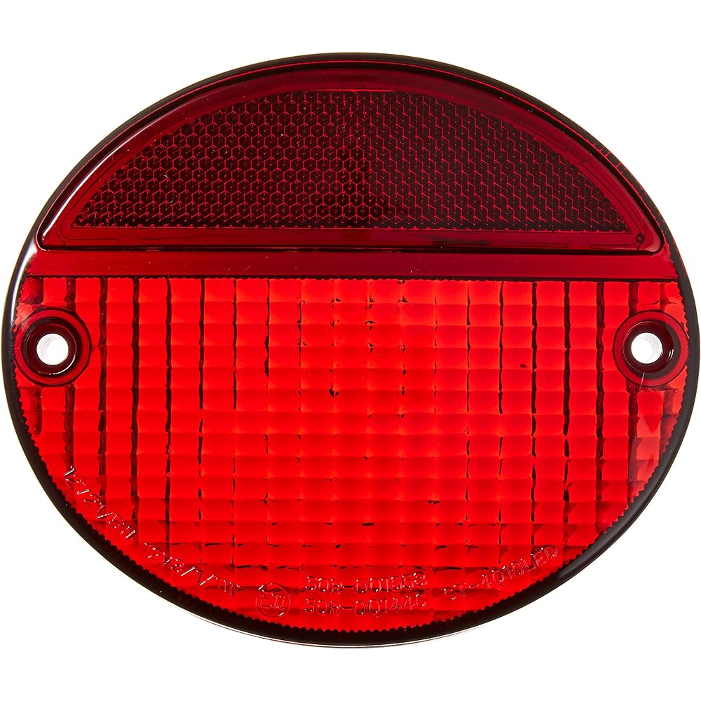 PMC Motorcycle Tail Lamp General Purpose Z2 Type Tail Lamp Lens Only Red 1 Piece 81-4290/1