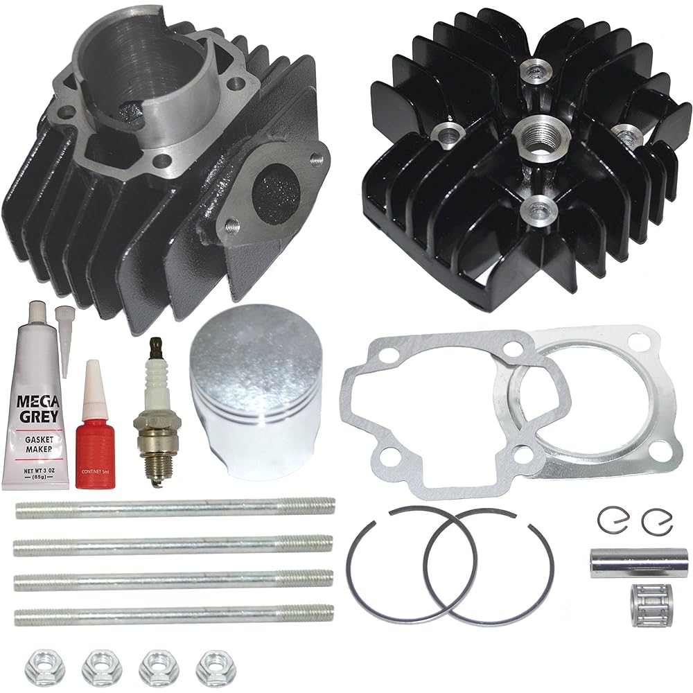 TOP NOTCH PARTS Piston Cylinder Head Gasket Top Kit Set Fits Yamaha YT60 YT 60 TRI-Zinger 1984-1985