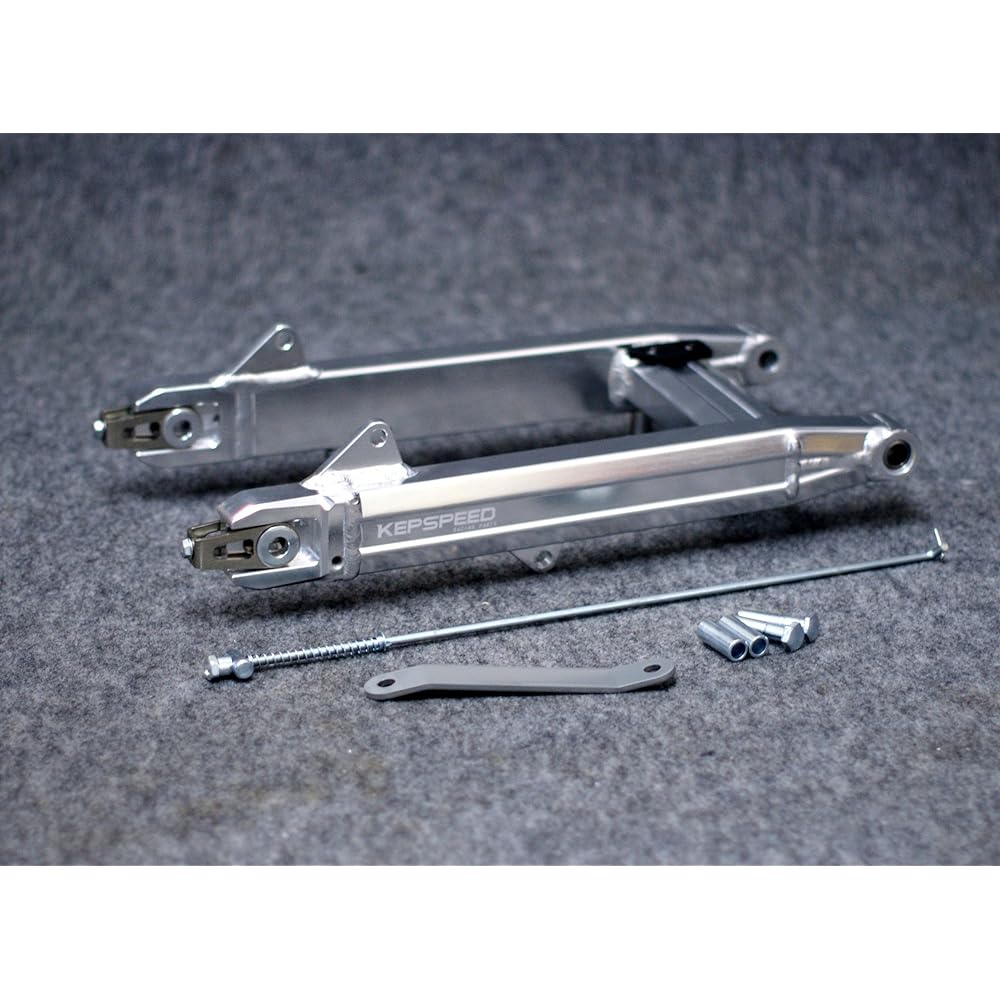Aluminum swing arm GF +10cm for Super Cub (M12 long shaft with under-neck length 240mm is included) Kepp Speed