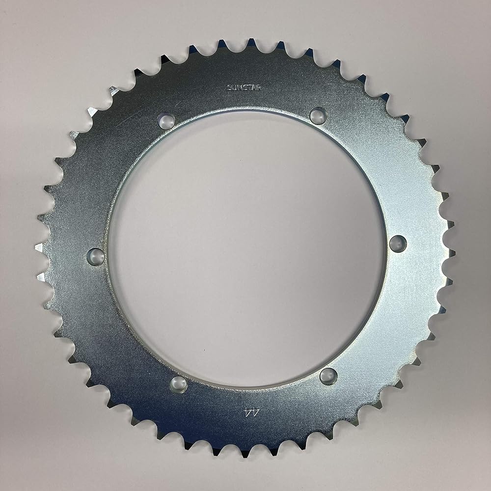 SUNSTAR Rear steel sprocket part number JY-112-44 (520 size/44T) SR400 (520con)