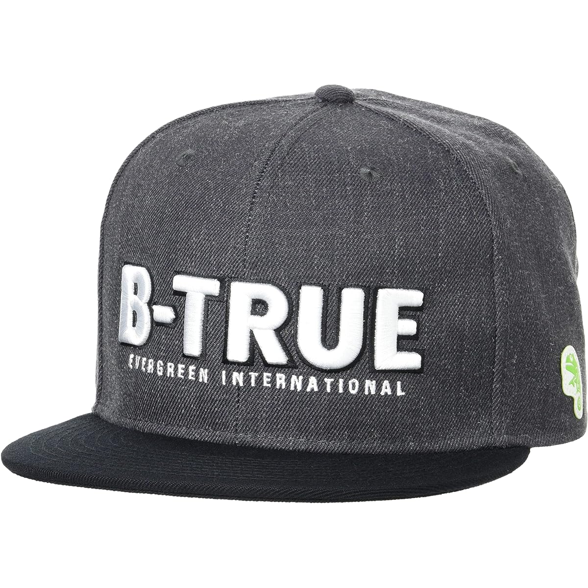 EVERGREEN B-TRUE Flat Cap Type A BK x Heather Black Free Size