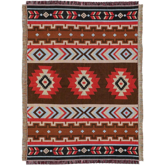 [DIOSARK] Multi-rug Leisure Sheet Camping Outdoor Blanket Cover Multi-cover Picnic Mat Cloth Large Rug Scandinavian Style Ethnic Pattern Native Pattern (W180cm x D130cm, Design A)