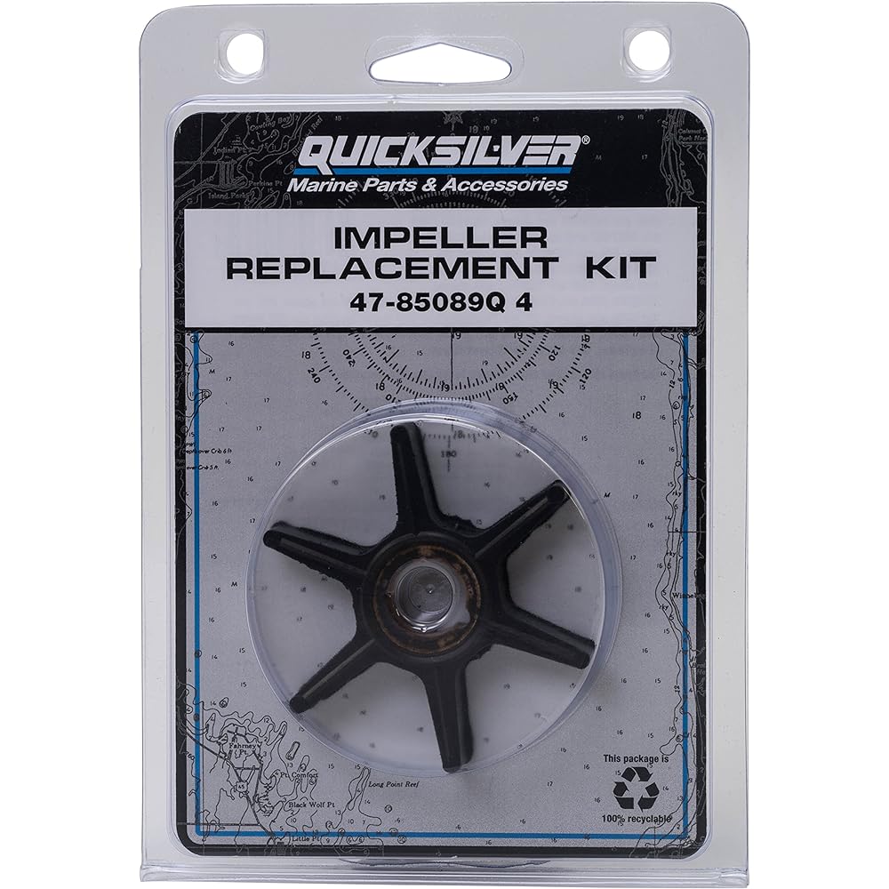 QuickSilver 85089Q4 Water pump repair kit -15-15 hp 2 cycles mercury and mariner outdoors