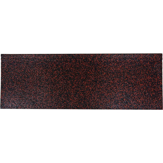 D&D Company (DDCQA) Rubber Chip Mat Heart Rubber Chip Mat with L Steps for Stairs [2 Colors] GML309RB Red Black Depth: 31cm Height: 1 (L part 2) cm Width: 90cm