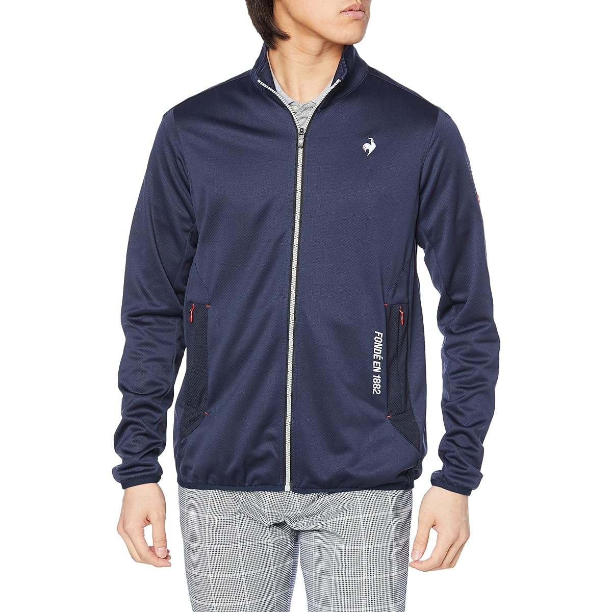 [Le Coq Sportif Golf] Jacket Water Repellent Stretch Address Cutting Full Zip Golf QGMVJL50 Men's