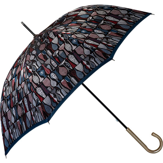 Makita Shoten + Stig Reventri POTTERY Women's Long Umbrella, Scandinavian Design, Luxury Koshu Ori, Made in Japan