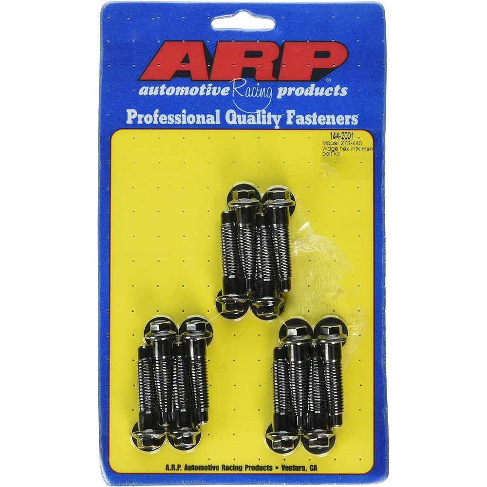 ARP 144-2001 Black oxide hexagon Intake mani-hold bolt