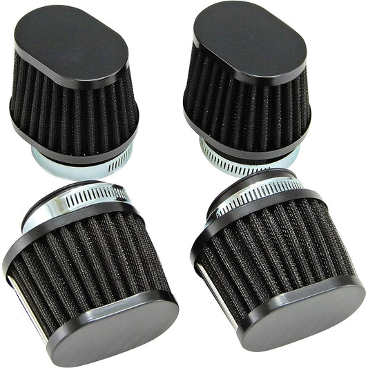 Ager Oval Power Filter 48mm Black 4 Pack