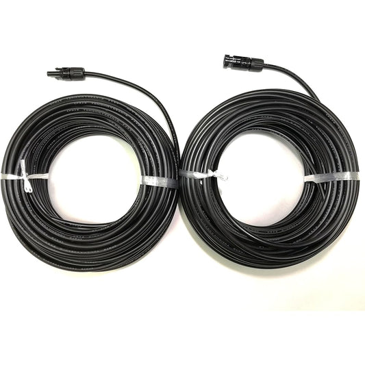 Solar cable 40m MC4 connector (genuine product) with one end H-CV 3.5sq black 600V (+)(-) set