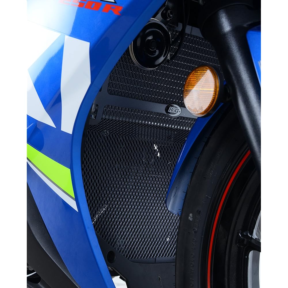 R & G (A-RUANDOZI-) RADIATOR & DAUNPAIPUGA-DO BLACK GSX250R (17) RG-RAD0223BK