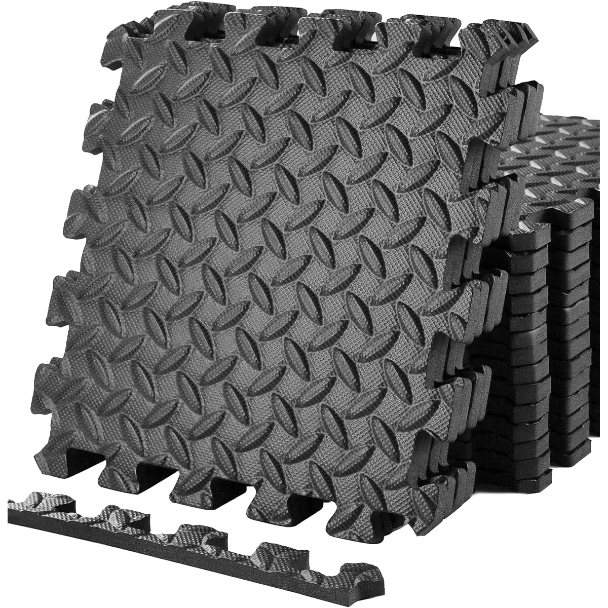 innhom Training Joint Mat, 24 Pieces, 30cm, Soundproofing, Shock Absorption, Floor Protection Mat, Exercise Mat, Gym Mat, Home Gym, Made of EVA, 10mm, Scratch Prevention, High Hardness, Vibration Absorption, Mat for Training Equipment, Side Parts Include