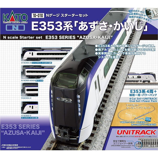 KATO N Gauge Starter Set E353 Series Azusa/Kaiji 10-028 Train Model Introductory Set