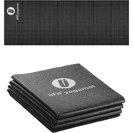 [Domestic brand uFit] Yoga mat, foldable, used by former professional table tennis player Jun Mizutani, popular, lightweight, 4mm, washable, exercise mat, portable, cushioning