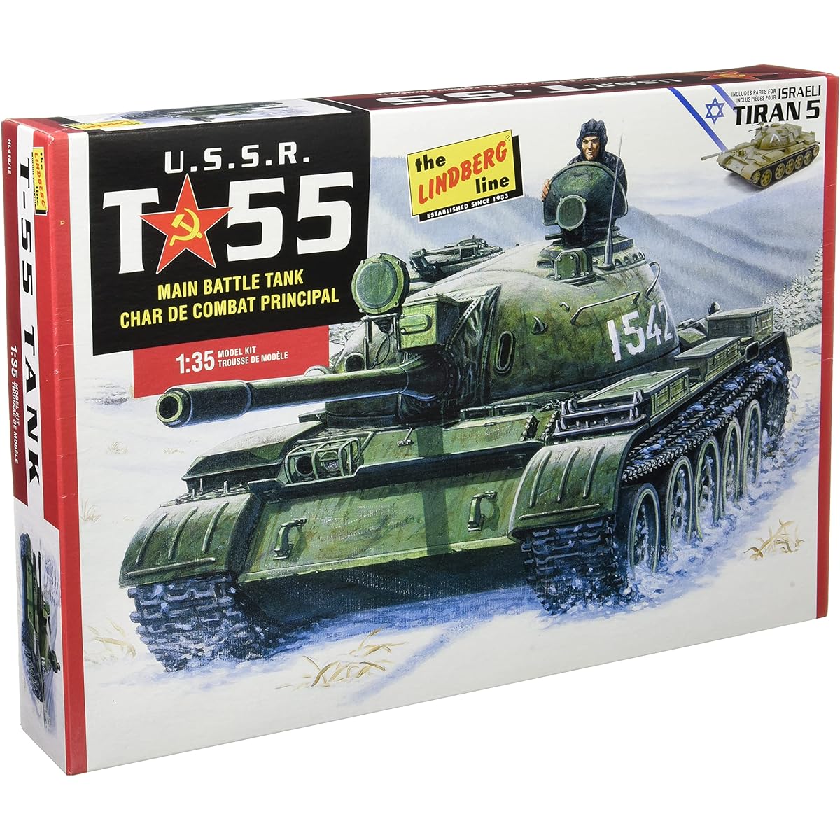 Platts 1/35 Soviet Army T-55 Plastic Model HL415