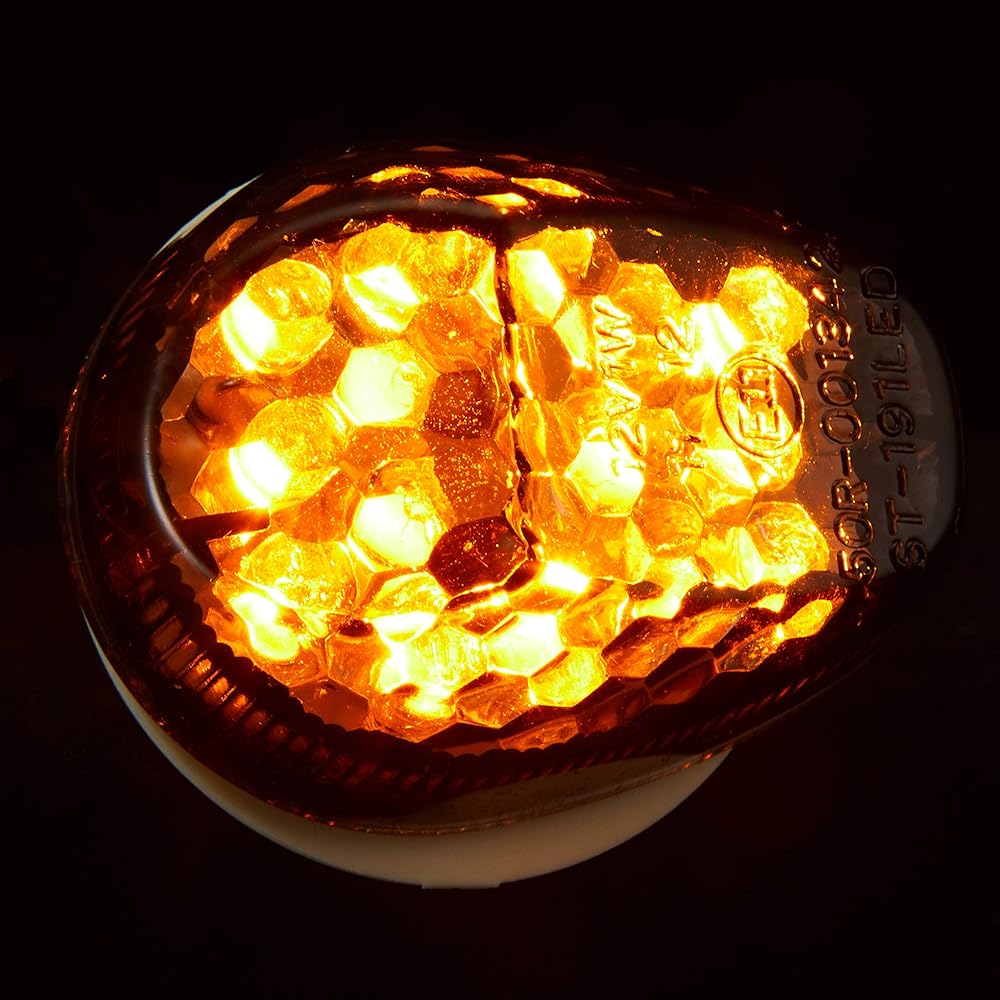 Kijima Motorcycle Turn Signal LED Cowl Turn Signal Kit YZF-R25 / YZF-R3 Front Left and Right Set Smoke for YAMAHA Vehicles 219-3035