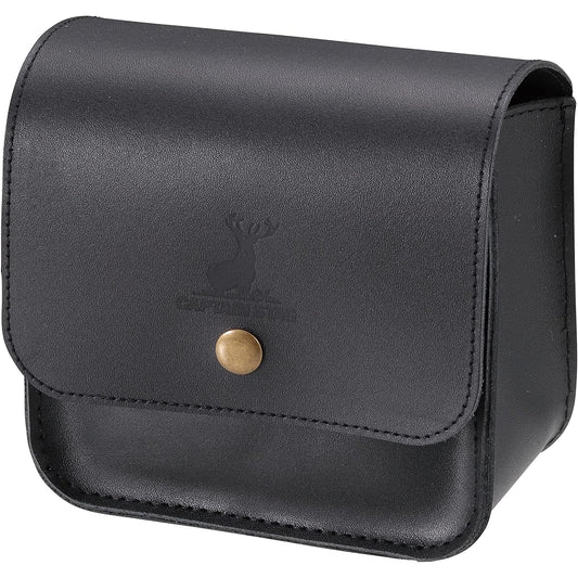 CAPTAIN STAG Single Burner Case Auric Small Gas Burner Genuine Leather Case Black UM-1585