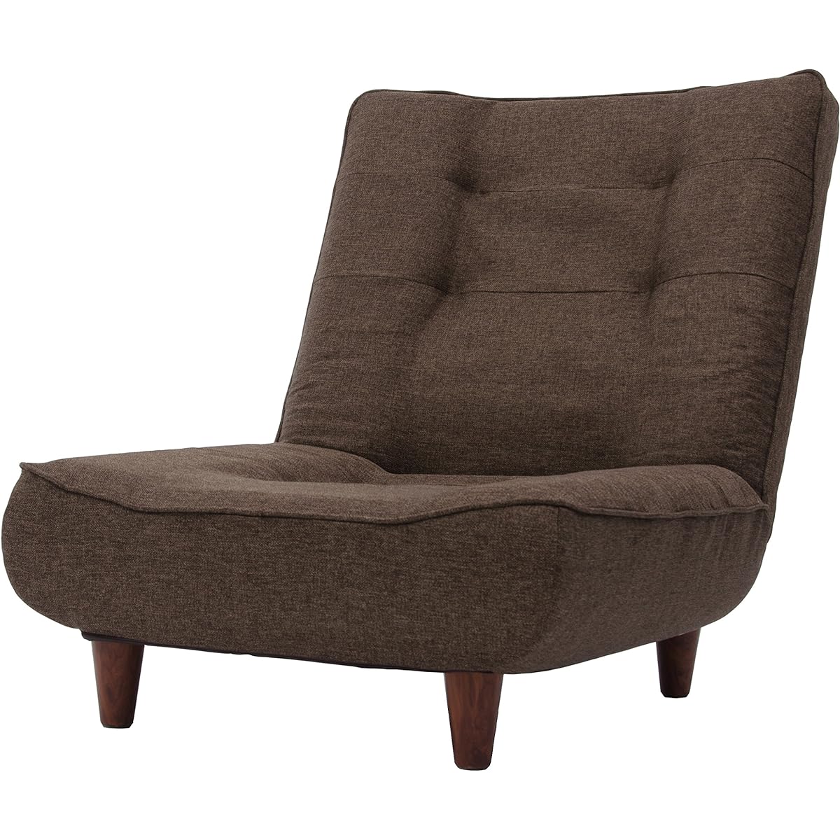 Certan Width approx. 66cm Waraku Asagi 1 seater Pocket coil Task Brown Back reclining High resilience Made in Japan A327p-582BR