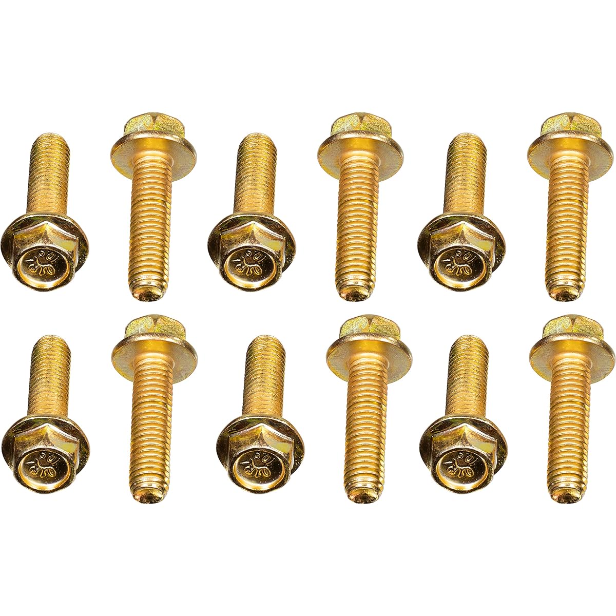 APDTY 103944 Exhaust manifold rotation flange bolt (set of 12, M8-1.25, grade 10.9) (directly fits the model listed in the compatible table)