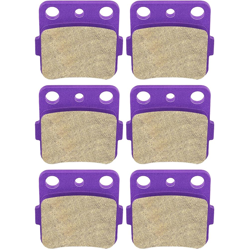 ECCPP Front + Rear Brake Pads for Honda FourTrax 300 Sportrax 400 TRX400X Yamaha Raptor 350 Raptor 660R FA84
