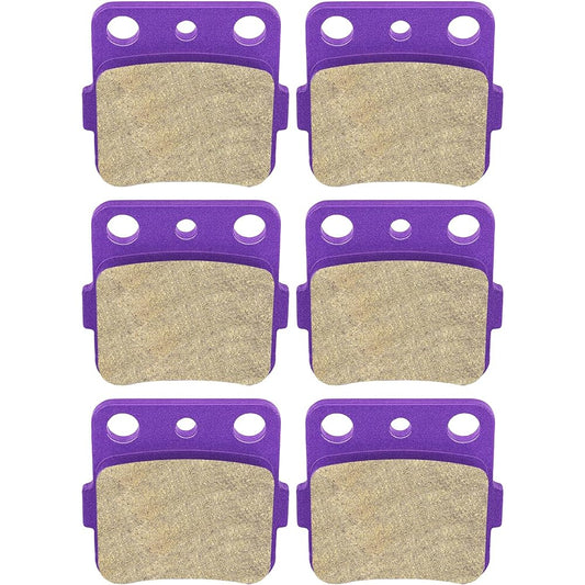 ECCPP Front + Rear Brake Pads for Honda FourTrax 300 Sportrax 400 TRX400X Yamaha Raptor 350 Raptor 660R FA84
