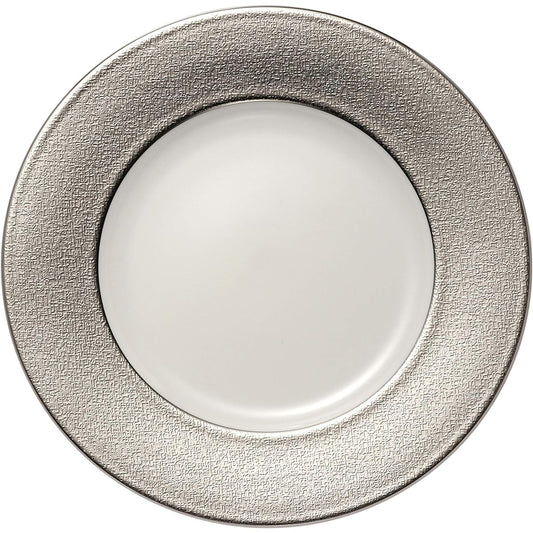 NARUMI Plate Platinum Tweed Platinum 27cm A La Carte Made in Japan 50860-5120