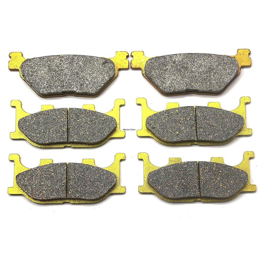 Master Chen Front Rear Brake Pad Brake Yamaha V-Star 1300 XVS1300A 2007-2015 - Deluxe XVS1300CTF 2013-2017 - Tourer XVS1300CT 2007-2017 - XVS 1300 A Midnight Star 2007-2011 3 FA19 FA19 FA319 MC0491