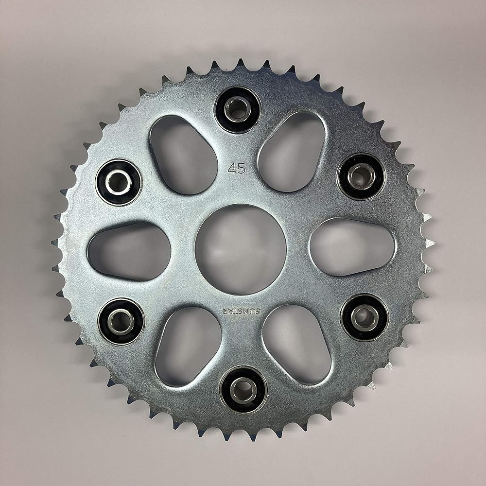 SUNSTAR Rear steel sprocket part number JY-006-45 (428 size/45T) TRICKER
