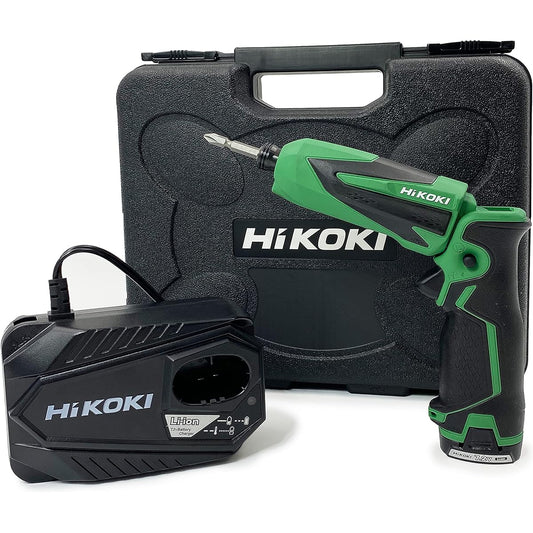 HiKOKI 7.2V Rechargeable Pen Type Impact Driver First Repair Warranty Includes 1 Storage Battery, Charger, and Case WH7DL (LCSK)
