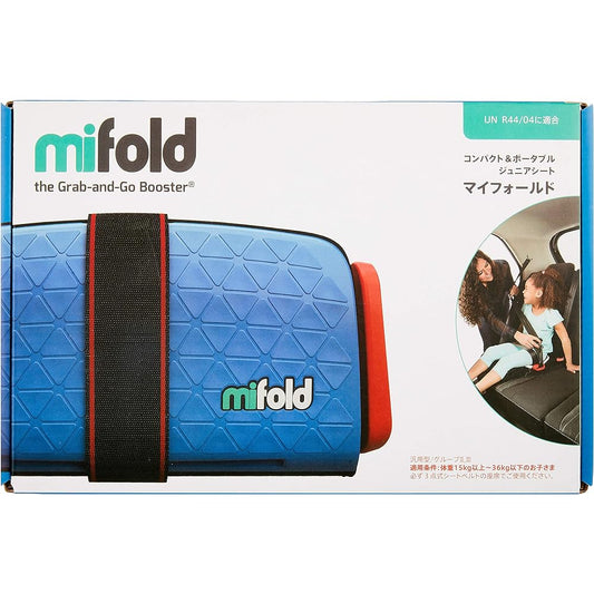 mifold Junior Seat Portable [Genuine Japanese Product] Denim Blue 3 years old ~ BCMI00102