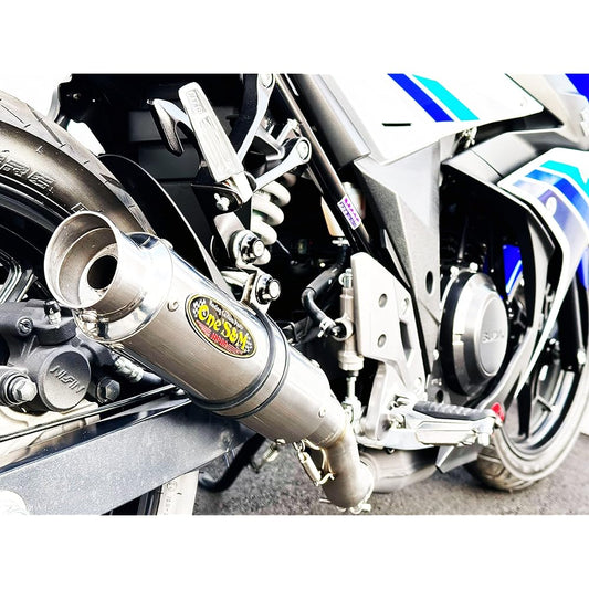 W2-182SS For genuine exhaust pipe only 50.8mm 50.8φ muffler with intermediate pipe Slip-on muffler silencer for GSX250R 2BK-DN11A 2017-2021 (silencer type/slash cut)