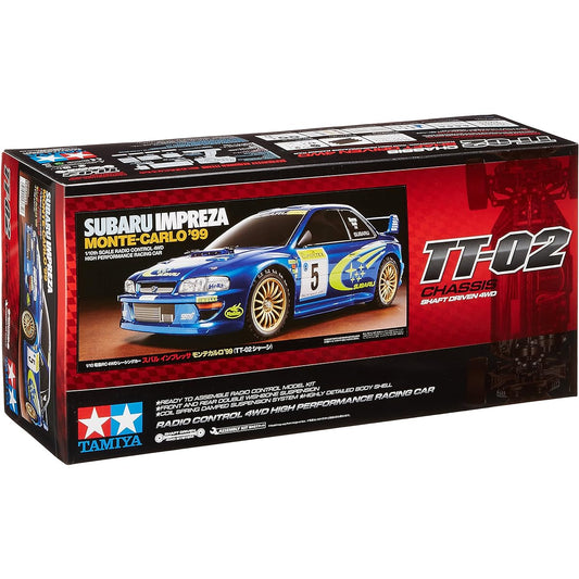 Tamiya male 1/10 electric RC car series No.631 Subaru Impreza Monte Carlo 1999 (TT-02 chassis) On-road 58631